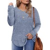 CARCOS - Camisetas básicas de talla grande para mujer, sudadera