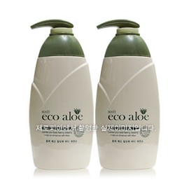 Rose Eco Aloe Body Essence 500mlx2ea Lotion Emulsion / 로제 에코 알로에 바디에센스 500mlx2ea 로션 에멀젼