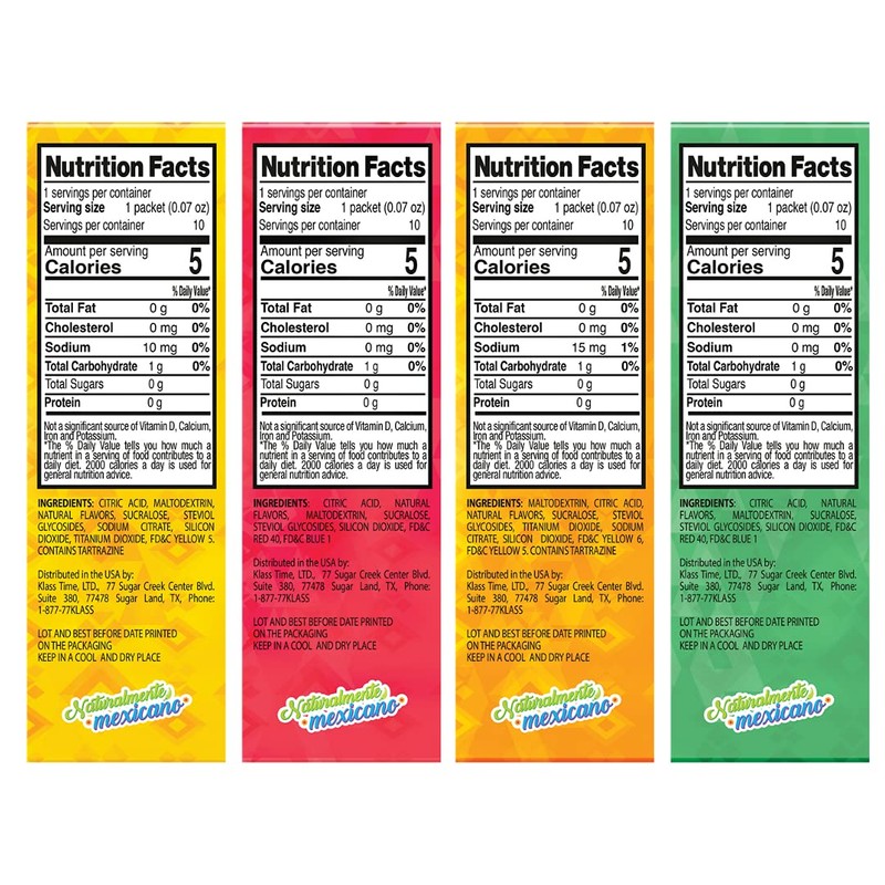 Klass Aguas Frescas Variety Pack Sugar Free Drink Mix, Cucumber