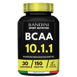 Bandini® BCAA Branched Chain Amino Acids in Ratio 10.1.1-150 Tablets - With Vitamins B1 & B6 | High Dose, Vegan, Laboratory Tested - Supplements for Muscle Building