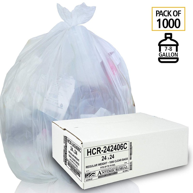 Aluf Plastics High Density Trash Bags, 10 Gallon, 1000 Count,