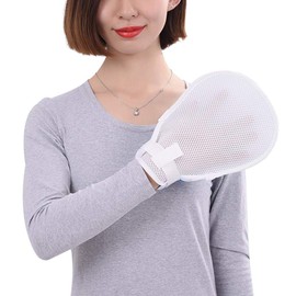 Healifty 2pcs Finger Control Mitts Hand Protector Anti-Extubation Gloves Medical Restricted Gloves for Patient Elder Blue