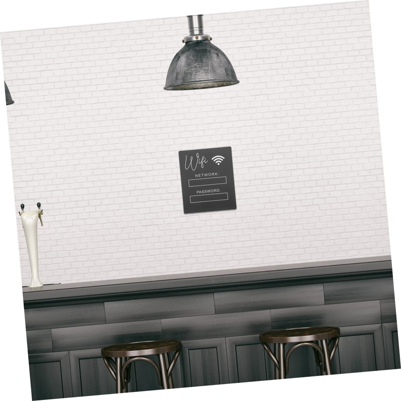 Zerodeko Acrylic WiFi Password Sign for Guests Unfinished Stylish WiFi