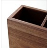 Pen Holder, Wooden Walnut Pencil Holder, Divider, Natural Wood Pen