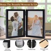 6x4 Inch Hinged Folding Picture Frame - Double Wooden Photo