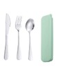 Portable Stainless Steel Flatware Set,Travel Cutlery Set for for Lunch,Office