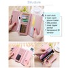 WOOLALA Women Cute Bowknot Wallet Trifold Large Capacity Long Purse