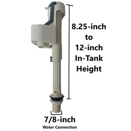 NuFlush Replacement Fill Valve for Crane Toilets (2 Pack)
