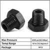 CNRAQR 3/8" NPT Plug Male Hex Head Fitting Adapter Aluminum