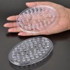 Jabonera de plástico, 4 piezas, bandeja transparente soporte para barra