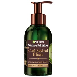 Garnier Veri tesori Curl Revival Elixir Intensivo Olio nutriente per capelli con olio di avocado e burro di karitè, 120 ml