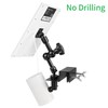2-in-1 Gutter Mount for Solar Panel, Stick Up Cam Battery,