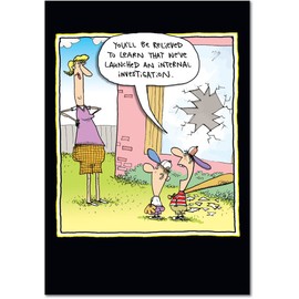 NobleWorks Funny Mother's Day Greeting Card with 5 x 7 Inch Envelope (1 Card) Internal Investigation 7022