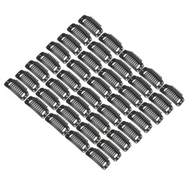 Clip de peluca de extensión de cabello profesional de acero inoxidable 40 Uds portátil 9 dientes Clip de peluca accesorio de repuesto para el hogar