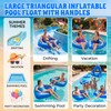 Relaxgiant 1 Pcs 44" Large Triangular Inflatable Pool Float Tube
