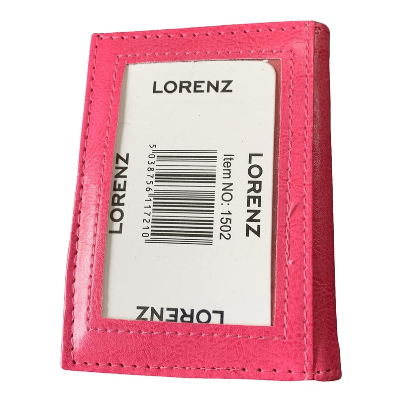 Lorenz Leather Effect Grained PU Travel Id Pass Card Holder
