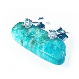 Tiny 3MM White Moissanite Diamond Earrings, Studs, 925 Sterling Silver