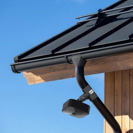 Universal Pole Mount, Camera Pole, Wall Mount, Outdoor Camera, for Surveillance Camera, Applicable Tube Diameter Size 30 mm - 200 mm (Black)