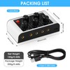 Portable Mini Stereo 4 Channel Line Mixer Headphone Monitoring for