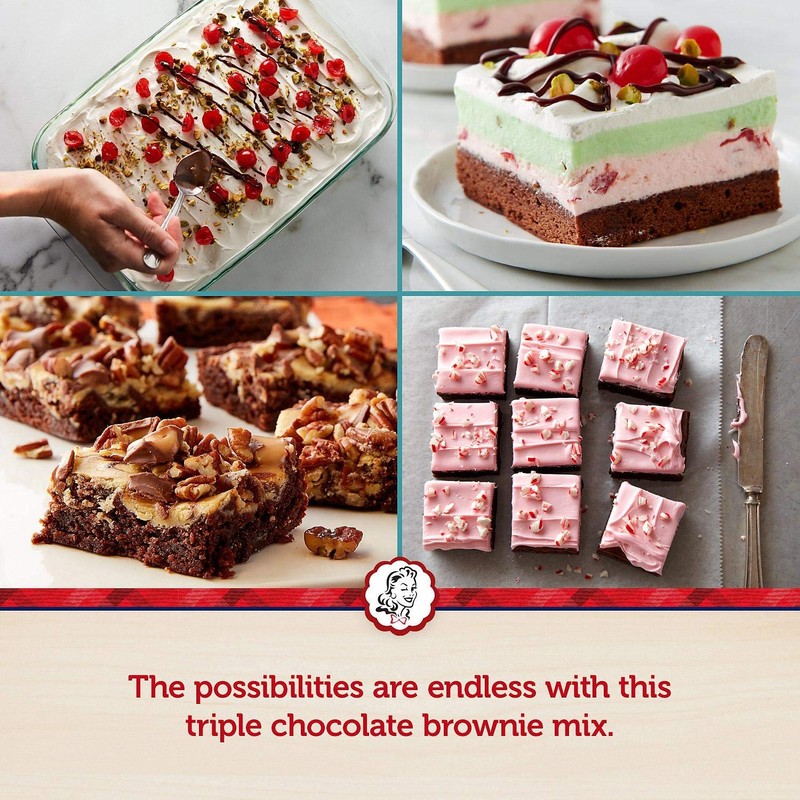 Betty Crocker's Hershey's Triple Chocolate Brownie Mix (20 oz. ea.,