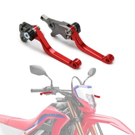 IUVWISN Brake Clutch Lever CNC for CRF300L CRF300RALLY 21-25 CRF250L/M 12-20 CRF250RL CRF250RALLY 17-23, Dirt Bike Brake Levers Adjustable Set for CRF300L Rally CRF250L Rally Red