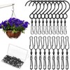 Jetec 20 Pieces Wind Spinner Swivel Hooks 360 Degree Dual