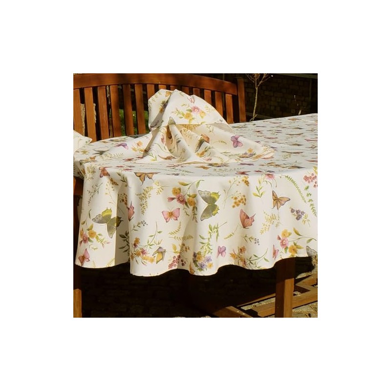texpot Tablecloth 100 x 140 cm Print Butterfly Spring Tablecloth
