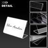 MUXHEL 60 Pcs 1.5" x 2.4" Acrylic Sign Holder, Clear