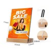 TONICE 8.5 x 11 Acrylic Sign Holder with Wood Base