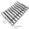 Bestgle 20 Pcs Magnetic Hex Head Allen Wrench Drill Bit