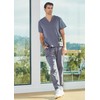 Dagacci Medical Uniform Conjunto de uniforme médico unisex con cuello