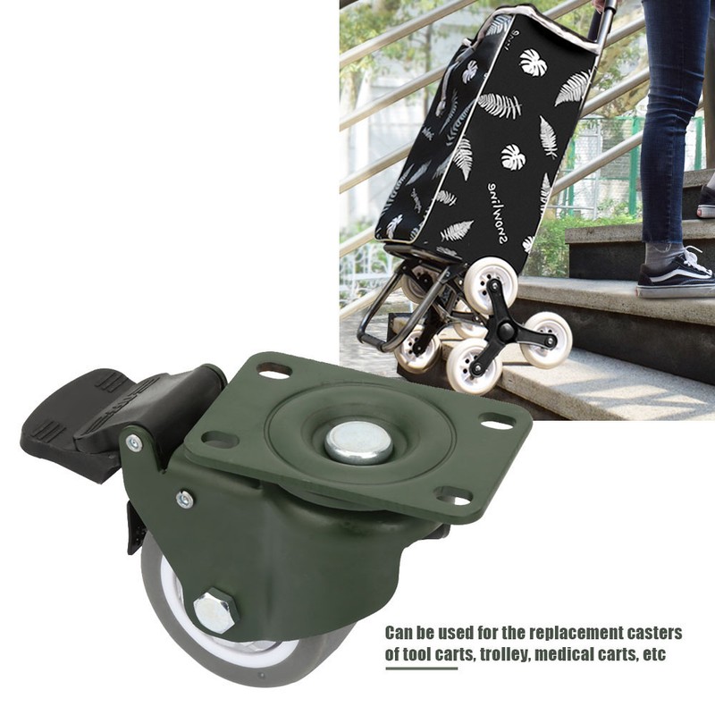 Manganese Steel Bracket 3 inches Bearing Caster Wheels TPR Trolley