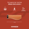 CONTEC Ergo Exclusive+ Bicycle Grips Premium Leather D3 Tri-Component Ergonomic