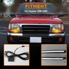 ZDEERAOTO LED Front Bumper Fog Light DRL Amber Sequential Turn