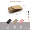 Ompellus 2 Pack Magnetic Leather Sunglass Holder, Eyeglass Hanger Clip