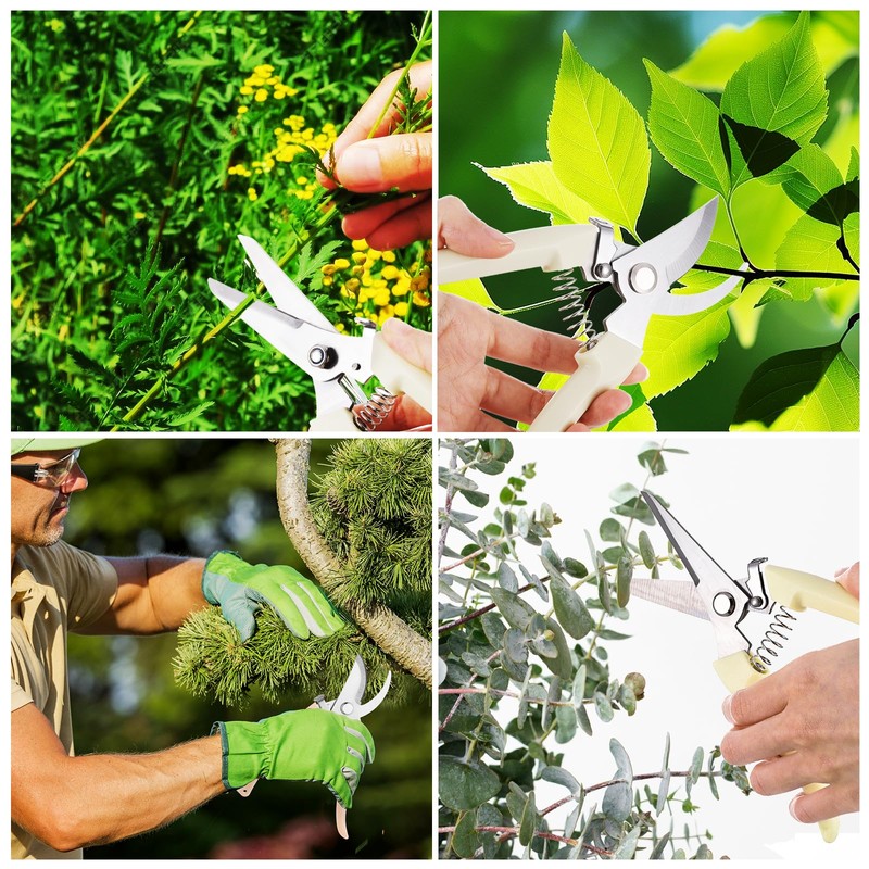 12 Pcs Garden Shears Flower Scissors Pruning Shears Floral Garden