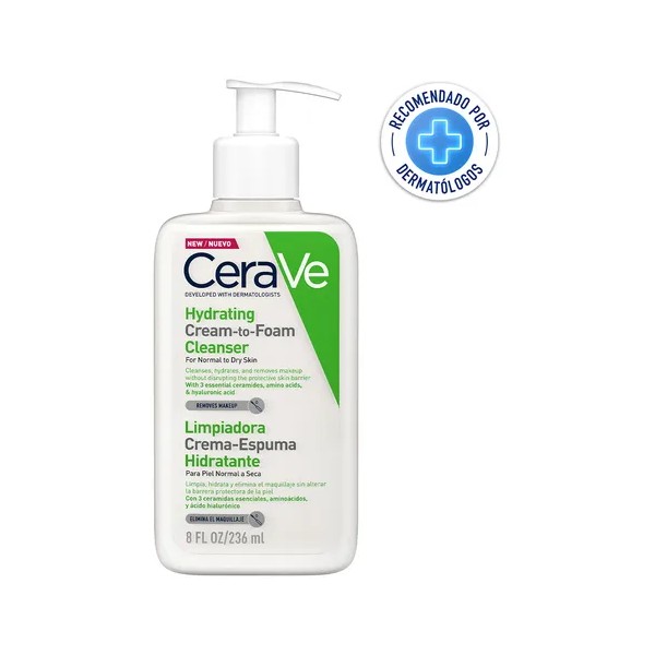 Crema Espuma Cerave Limpiadora Hidratante Para Rostro 236ml Momento de