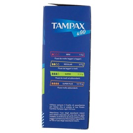 Tampax and Go Super Tampons, Pack of 18
