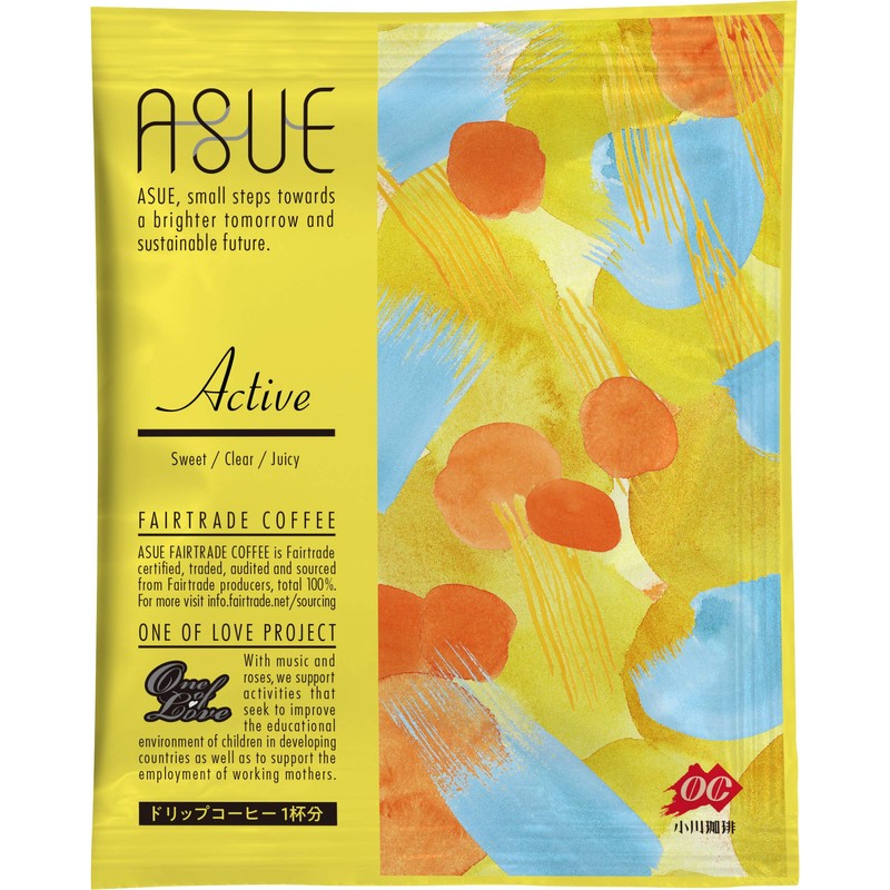 Ogawa Coffee ASUE Fairtrade Coffee Drip Coffee, 0.3 oz (8