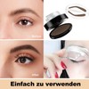 EONFAVE Eyebrow Stencil, Eyebrow Stamp, Waterproof, Dark Brown Eyebrow Powder