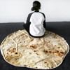 Burritos Tortilla Blanket Giant Round Beach Blanket Soft Comfortable Novelty
