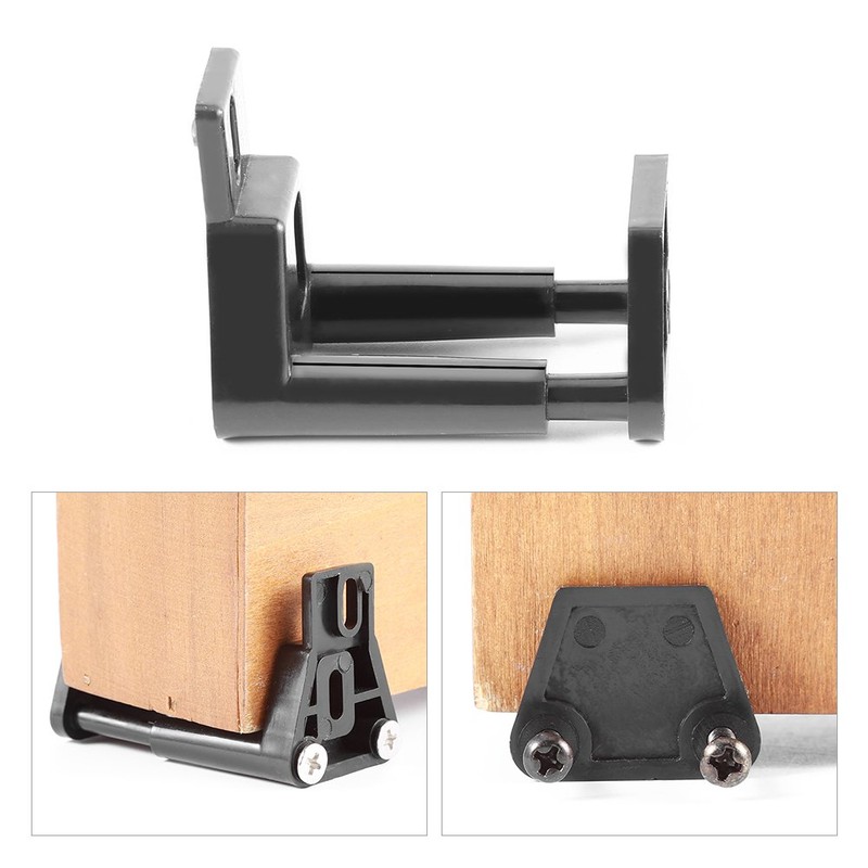 Barn Door Roller Guide, Sliding Door Guide, Black Premium Plastic