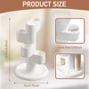 2 Pack 360° Rotating Toothbrush Holder for Bathroom, 4-Slot Toothbrush
