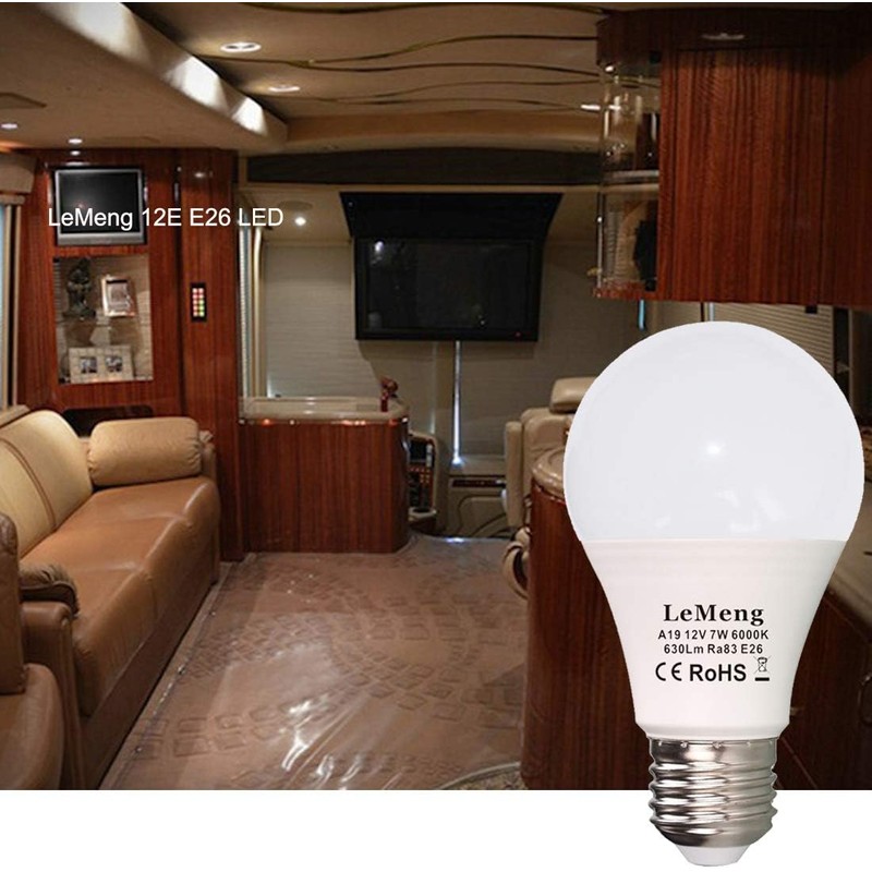 12V LED Light Bulb 7W 630Lm Low Voltage E26 Base
