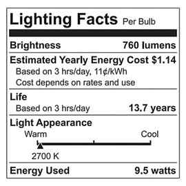 9.5W (60W Replacement) C by GE C-Life Soft White Smart Bulbs (5 LED A19 Light Bulbs)