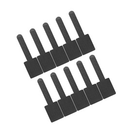 TENOL 10 Pieces Reusable Cable Ties Cable Holder Straps Multipurpose Adjustable Wire Organizer for Home Data Centers Charging Cable, Black