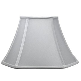 Urbanest Square Cut Corner Bell Lamp Shade, 12-inch, Off White, Softback (Spider)