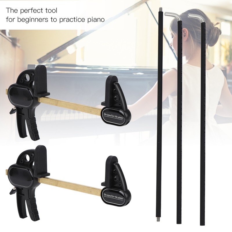 Piano Hand Corrector Beginner Correcting Straightener Tool Musical Instrument AccessoriesBlack
