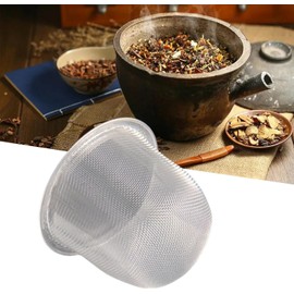 Infusore da tè riutilizzabile in acciaio inox da 6 cm, colino in rete di ricambio per teiera in metallo, filtro a rete per teiera