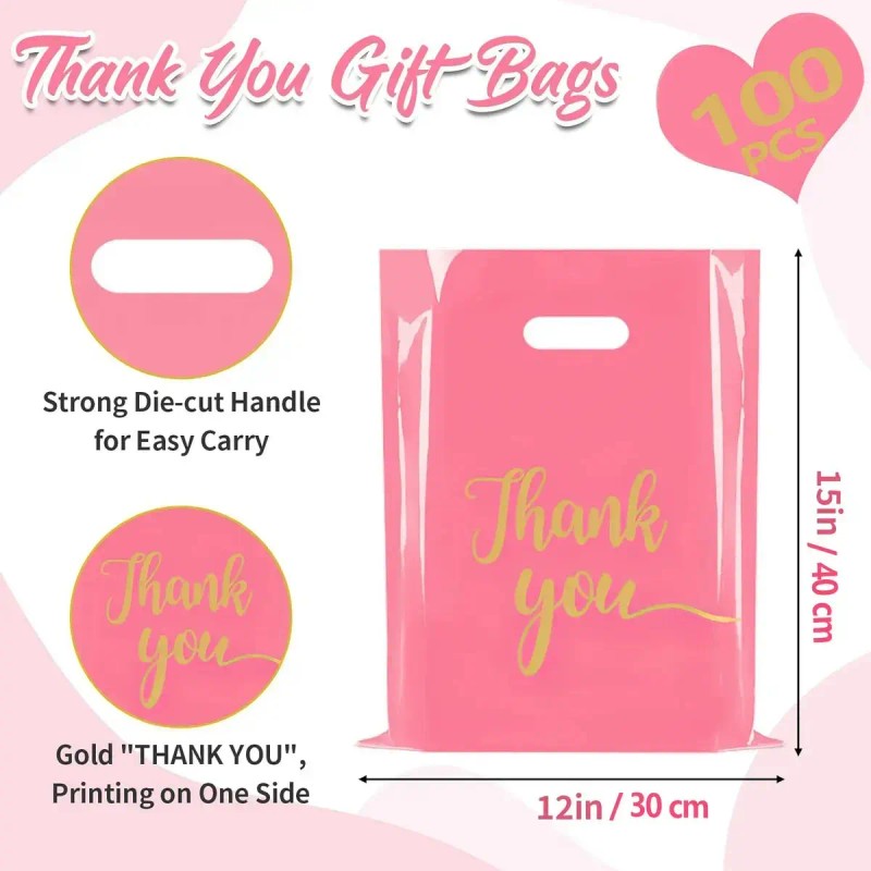 100 Gracias Bolsa Boutique, Bolsa De Embalaje 30x40cm